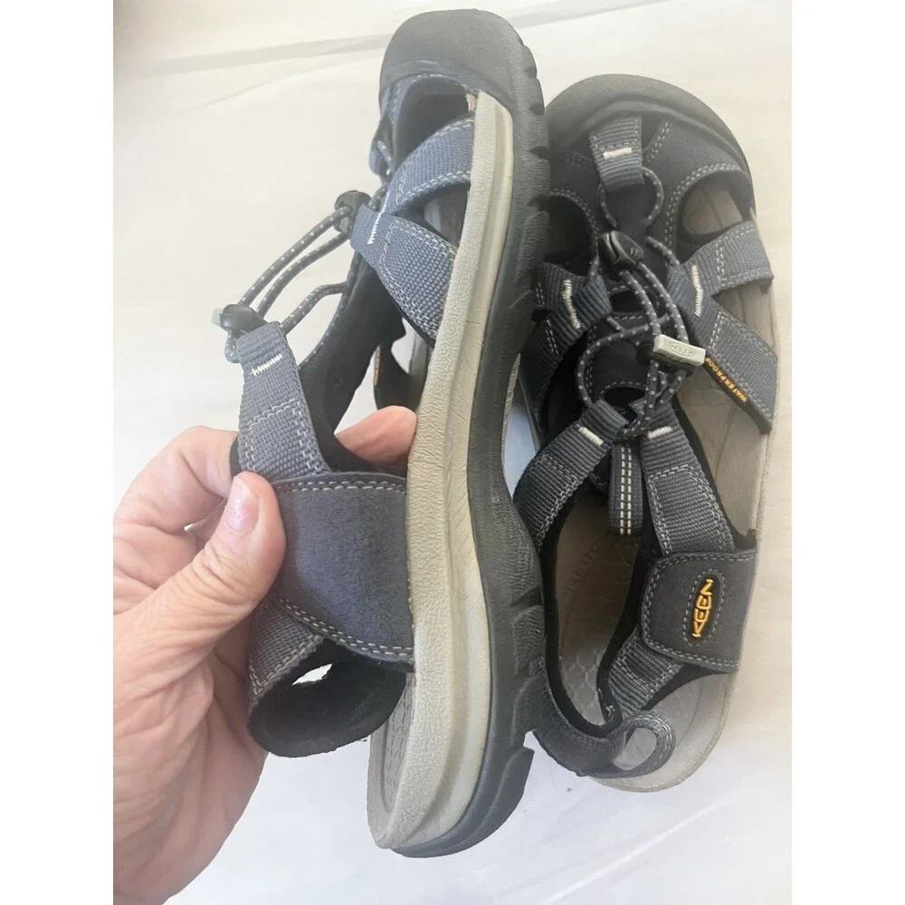 KEEN Women’s Venice H2 Hiking Sandals, Blue/Gray, Size 8.5 39 Waterproof Comfort